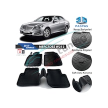 Mercedes E-Serisi W212 Havuzlu 3D Paspas Niken Siyah 2011-2016