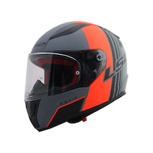 Ls2 Rapid Multıply Kapalı Motosiklet Kaskı Kırmızı - Mat Gri