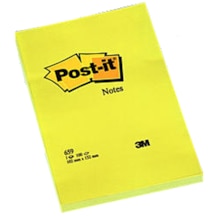 Post-It Yapışkanlı Not Kağıdı 6 Lı Fiyat Büyük Boy Çizgisiz 1