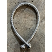 Dmr Nikel Renk Kısa Duş Hortumu Robot Duş Hortumu 58cm Nikel