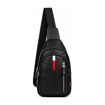 Newish Polo Erkek Deri Usd Kulaklık Çıkışlı Çapraz Bady Bag Göğüs Ve Omuz Çantası New132 - Siyah
