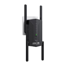 5 Ghz 3000 Mbps Wifi 6 Tekrarlayıcı Genişletici Sinyal Güçlendirici Çift Bant Black Bize Fiş