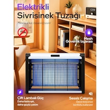 4+4w Çift Uva Ekolojik Işık Enerji Tasarruflu Sinek Tuzağı Elektr