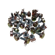 30 Adet B500r B500ω Potansiyometre 500 Ohm Pot Somunsuz Ve Pulsuz