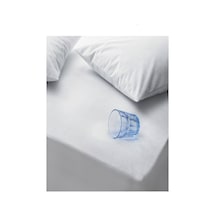 Evony 160x200+30 Cm Pamuk Fitted Alez Su Sıvı Geçirmez Yatak Koruyucu Alez Beyaz