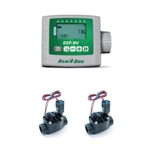 Rain Bird Yeniesp 9v Kontrol Ünitesi 2 İstasyon Ve Selenoid Vana