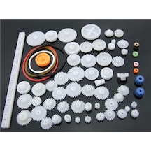 60 Parça Plastik Dişli Seti Rc Çark Arduino