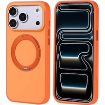 17 Pro Max İle Uyumlu Kılıf M-safe Şarj Özellikli 360 Standlı Proton 2.5mm Kapak Turuncu