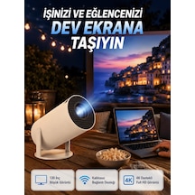 Ers Full Hd 4k Destekli Akıllı Projeksiyon 130 İnç Ekran, Uzun Ömürlü Ampul Ve Çoklu Giriş 38551343