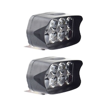 Motosiklet Su Geçirmez 6500 K 8 Led'ler Çift Yardımcı Baskı Spot Işığı 12 V