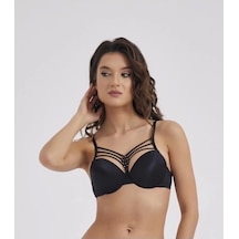 Saklımoda Moonlight 106 Destekli Basıc Sütyen Siyah Siyah
