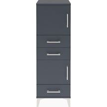Arges Dolap 2 Raflı 3 Çekmeceli 2 Kapaklı 44x30x134 Antrasit-... Antrasit
