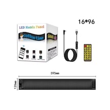 Led Panel Cama Yapışan Telefon Kontrollü Led Ekran Panel Mega Boy 12x60 Cm
