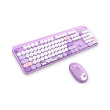 Geezer AL4186 Ayıcık Desenli Kablosuz Renkli Klavye + Mouse