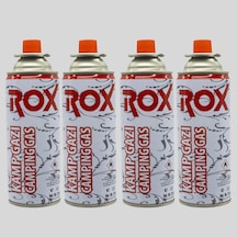 Rox Kamp Gazı Valfli Kartuş 227 G - 4Lü Set Çok Renkli