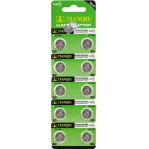 Buton Pil - Saat Lazer Hesap Makinesi Pili 10lu Paket Ag10 - Lr1130h - 389a -1.55v Açık Mavi