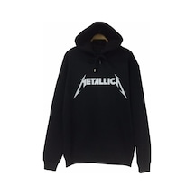 Metallıca Baskılı Sweatshirt Siyah