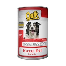 Quik Parça Kuzu Etli Konserve Yetişkin Köpek Maması 415 G