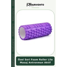 Özel Seri Foam Roller Lila Masaj Antrenman Aktif