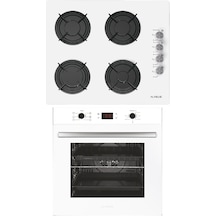 Alveus Sardunya ALV MFA 627 - ALV GLS 640 Beyaz Ankastre Set