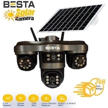 3+3+3 Mp Wifi Solar Kablosuz Güvenlik Kamerası Bs-2089