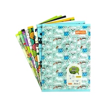 Mynote Text A5 80 Yaprak Kareli Kareli Plastik Kapaklı Defter Çok Renkli