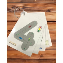 Sayı Çalışmaları Aktivite Kartları Eğitici Pvc Kaplı 7x10 Cm