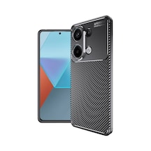 Adige Xiaomi Redmi Note 13 Pro 4g Kılıf Negro Karbon Desen Silikon
