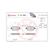 Fiat Fiorino On Fren Balatasi 1.4 2008-2024 Brembo P23085