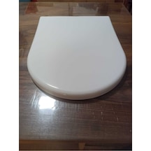 Beyaz Mimoza Klozet Kapağı Yavaş Kapanır Beyaz