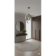 İmza Model Siyah Led Avize 3 Renk Ayarlanabilir Modern Işık Diğer