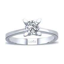 Lova F Renk 0,50 Karat Pırlanta Tektaş Yüzük - Hrd - 1010134