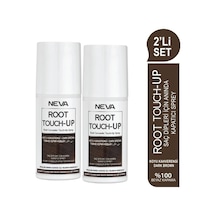Neva Root Touch-up 2'li Set Koyu Kahve Saç Dipleri İçin Anında Kapatıcı Sprey 75ml