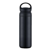 Kapaklı Siyah Çelik Termos Matara - 750 Ml Sızdırmaz Kilitli Mug - Doğal Ahşap Detaylı Ve Soğuk Tutan Ofis Termo Genel