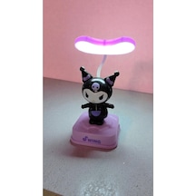 Kuromi Kendini Sallayan Model Masa Gece Lambası Boyut:20cm Çok Renkli