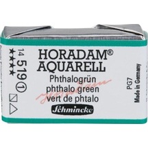 Schmincke : Horadam Aquarell Artist Sulu Boya : Tam Tablet : Seri 1 519 Phthalo Green