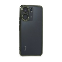 Xiaomi Redmi 13c Kılıf Razer Lensli Silikon - Yeşil 0.2M-Çok Renkli