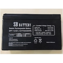 Sb 12-7Sp7-12Ex 12V-7Ah Bakımsız Kuru Akü