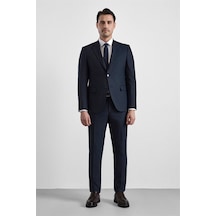 Süvari Lacivert Slim Sivri Yaka Kazayağı Armürlü Torba Cep Standart 6 Drop Takım Elbise Tk1020000350-m09 Süvari Lacivert Slim Sivri Yaka Kazayağı Armürlü Torba Cep Standart 6 Drop Takım Elbise Tk1020000350-m09