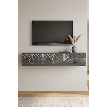 Tda1238as Arex Duvara Montaj Tv Sehpası Antrasit-silver 120cm