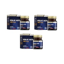 Nutraxin Folic Acid 400 Mcg 100 Tablet 3 Adet
