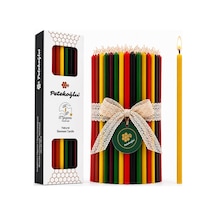5 Renk Balmumu Mum Beeswax Candle 40 Adet 20 Cm İnce Uzun Dilek Ve Doğum Günü Mumu Doğal El Y 5 Renk Birlikte