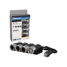 Olesson 1508 12-24v Çift Usb Girişli 120w 80cm Kablolu 3'lü Araç Çakmak Çoklayıcı