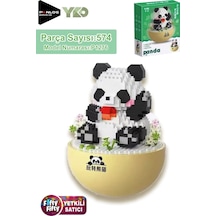 Panlos Yko Serisi Dekoratif Ve Koleksiyonluk Panda Modeli 574 Parça Yapım Seti -ffp1276
