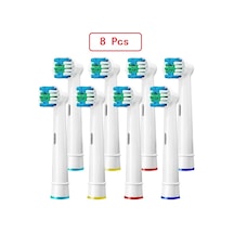 Oral B Elektrikli Diş Fırçası Nozulları İçin 8 Adet Yedek Fırça Kafaları Yumuşak Dupont Kıl Diş Temizleme Ve Beyazlatma
