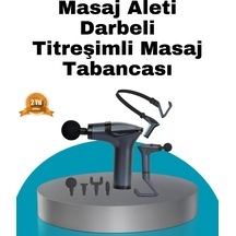 Taşınabilir 3ın1 Masaj Ai Şarjlı Titreşimli Esneme Bantlı Çok Renkli