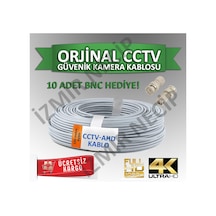 100 Metre Kamera Kablosu+10 Adet Bnc Konnektör Li