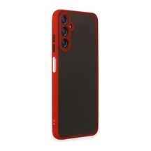 Bezos Samsung Galaxy A05s Uyumlu Kılıf Montreal Silikon Kapak - Kırmızı Mmbz