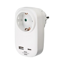 Brennenstuhl Premium Serisi Tek Soketli 18w Hızlı Şarj Özellikli 1 Typ-c + 1 Usb' Li Şarj Korumalı Priz