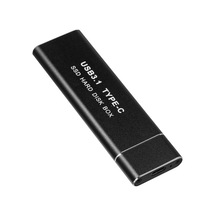 M.2 Nvme/sata Çift Protokollü Mobil Sabit Disk Kutusu Usb3.1 Tip-c Harici Ssd Muhafazası Alüminyum Alaşımlı Kabuk 1 Kablo + 1 Adaptör